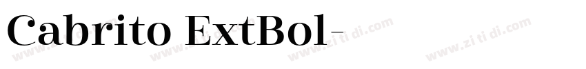 Cabrito ExtBol字体转换 Cabrito ExtBol字体转换